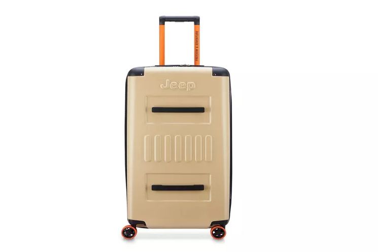 Level8 Grace Carry-On unzipped, laptop compartment visible
