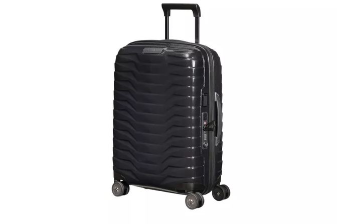 Delsey Chatelet Air 2.0 28-inch case standing upright, shell texture visible